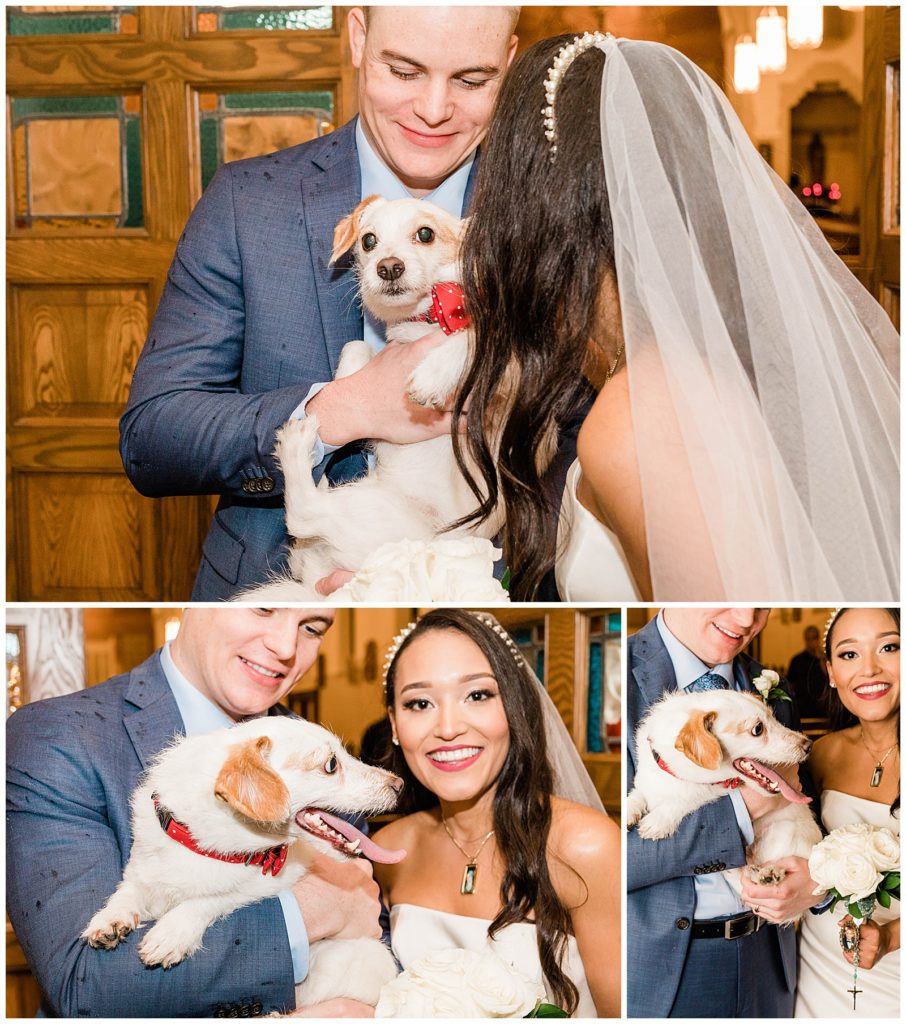 bride-and-groom-with-dog
